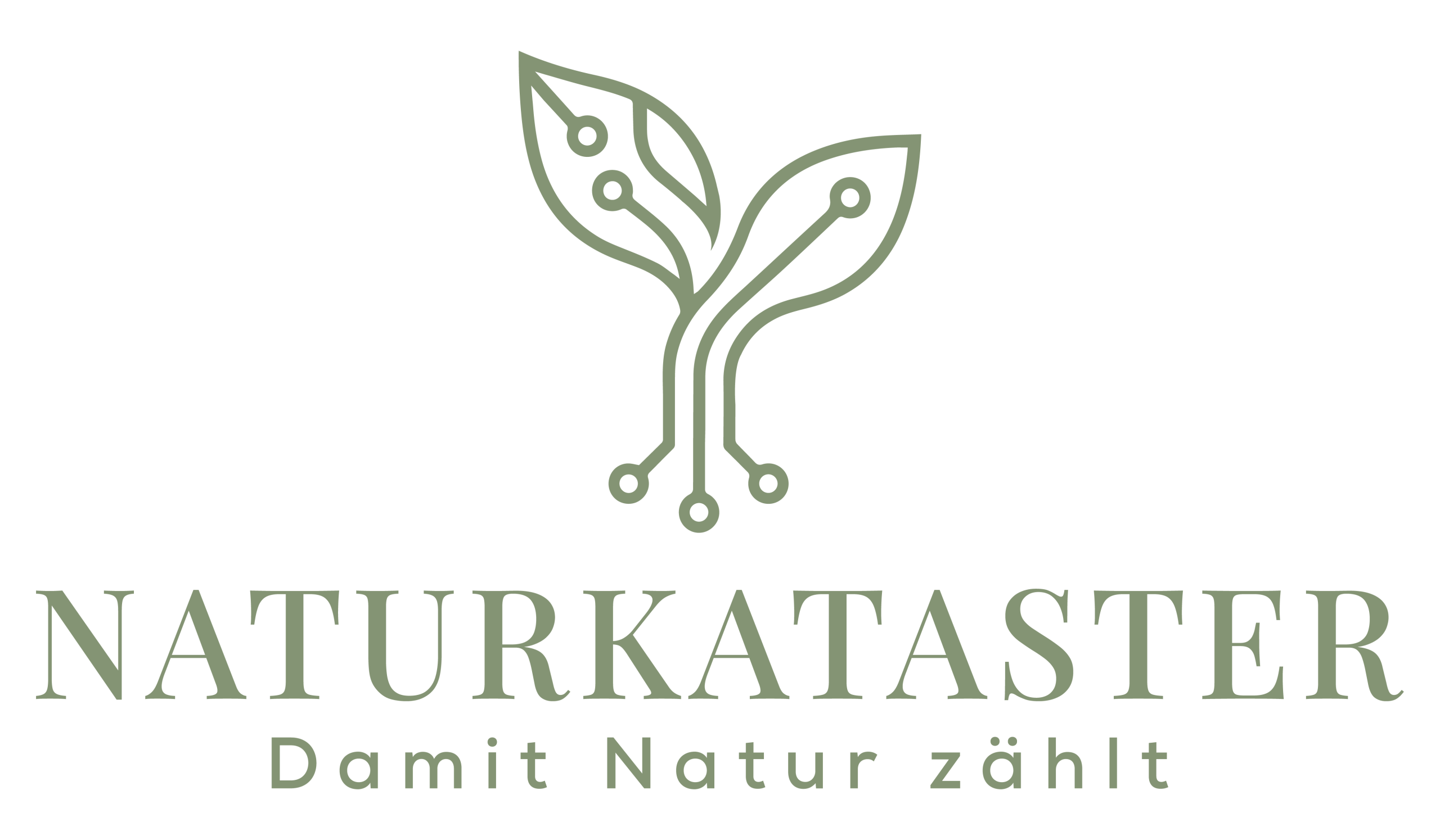 Logoschriftzug Naturkataster Damit Natur zählt